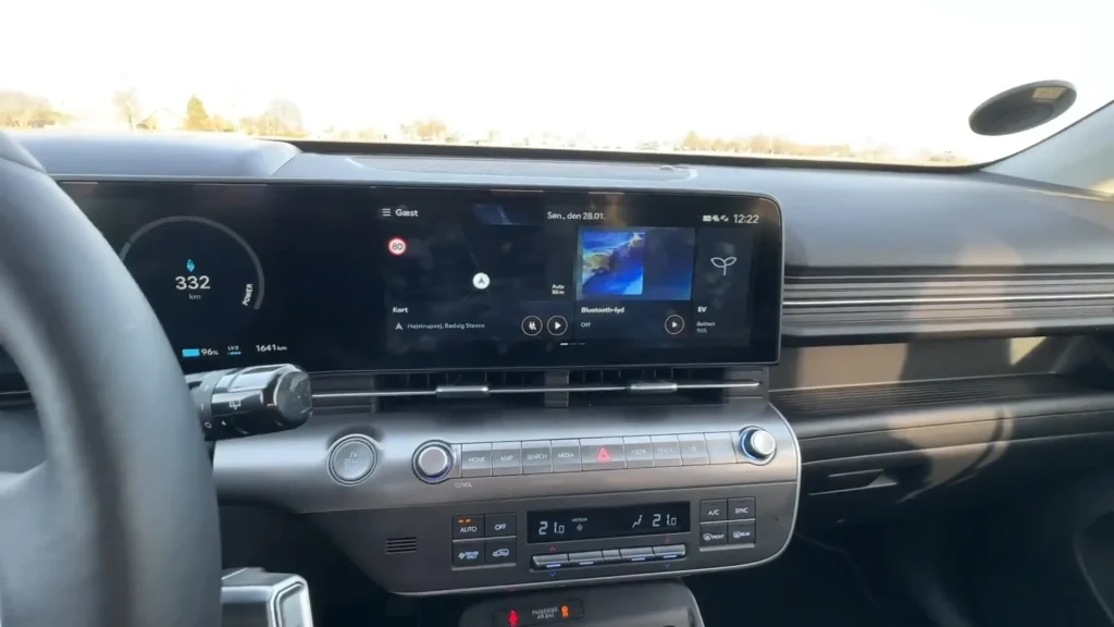 Hyundai KONA Electric – skærm