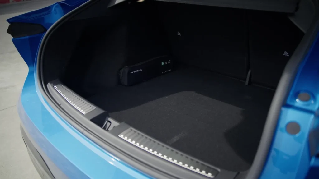 Alpine A390 – bagagerum
