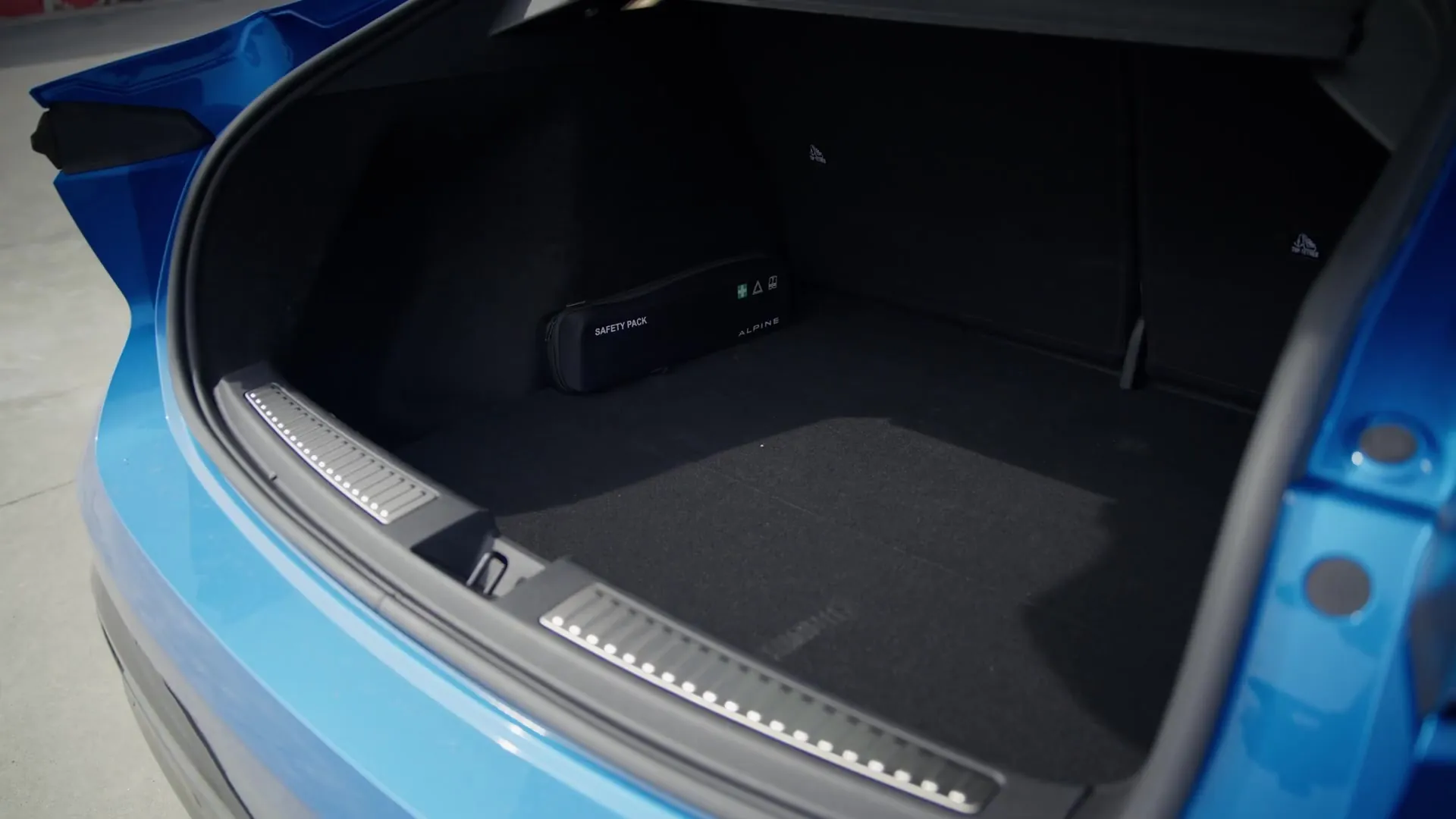 Alpine A390 – bagagerum