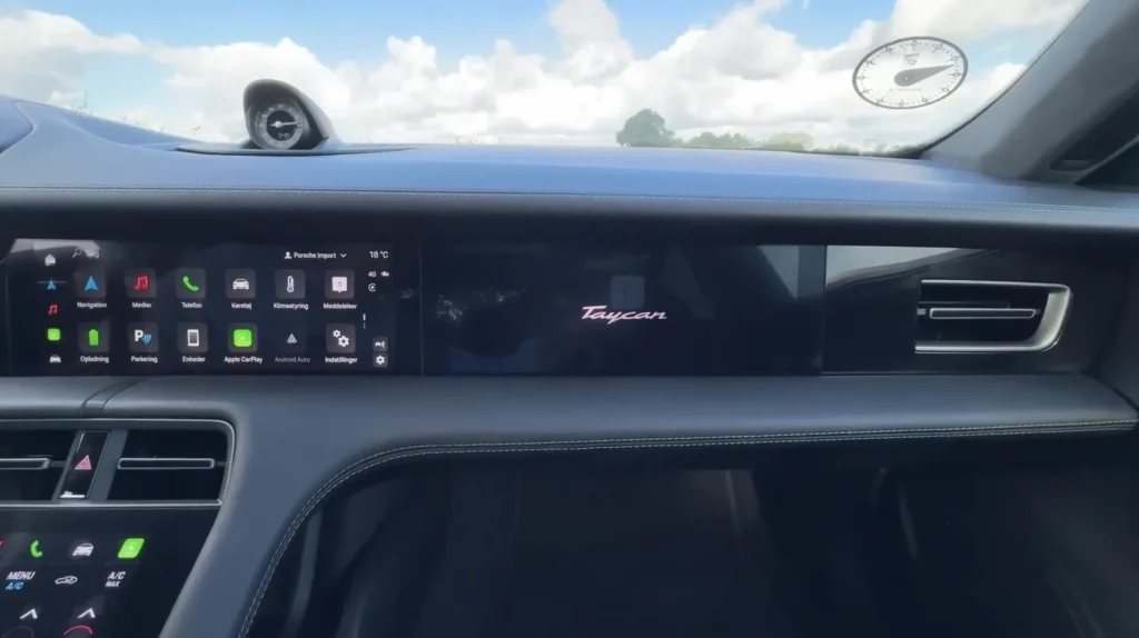 Porsche Taycan – skærm