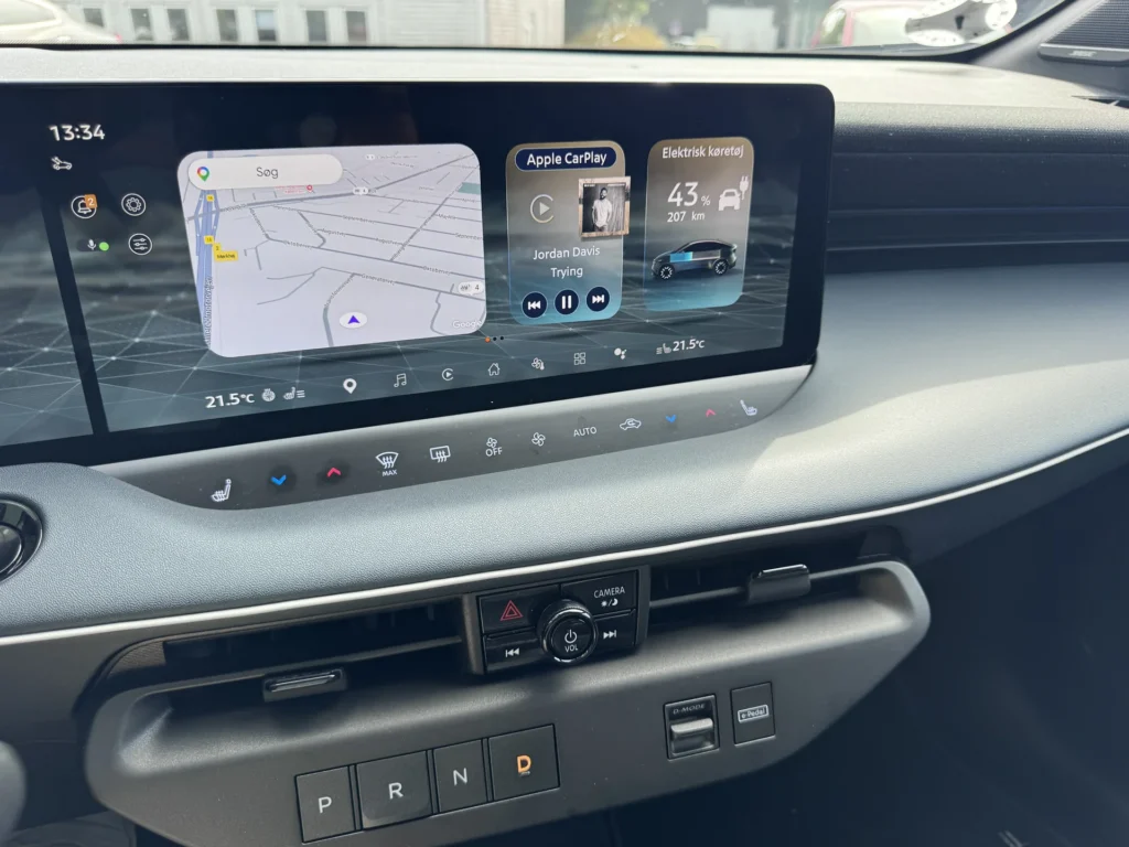 Nissan Leaf – skærm